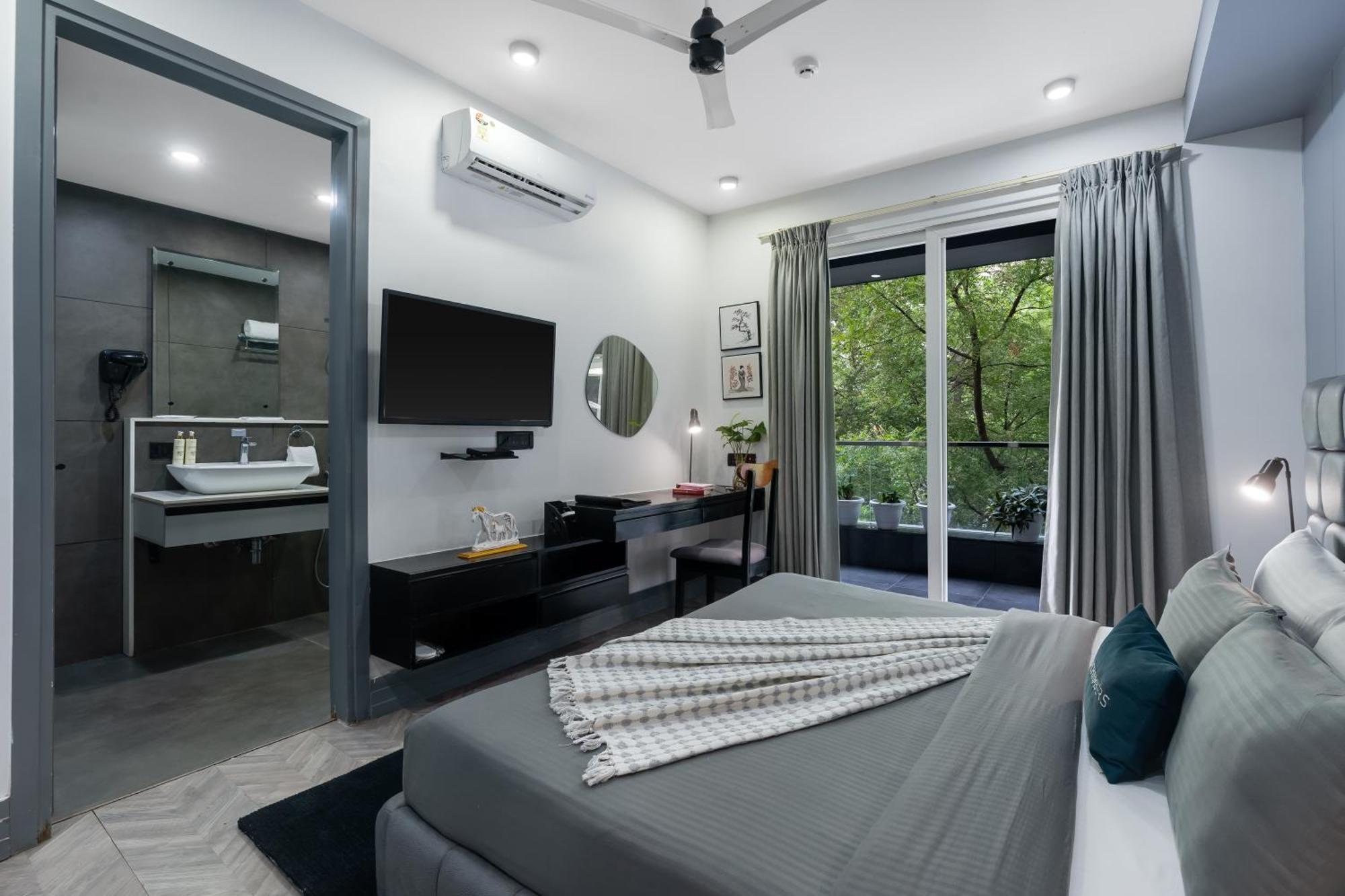 Bedchambers Serviced Apartments, Mg Road Gurgáon Kültér fotó