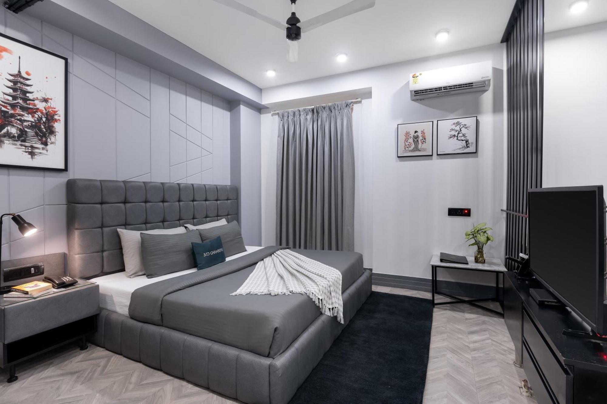 Bedchambers Serviced Apartments, Mg Road Gurgáon Kültér fotó